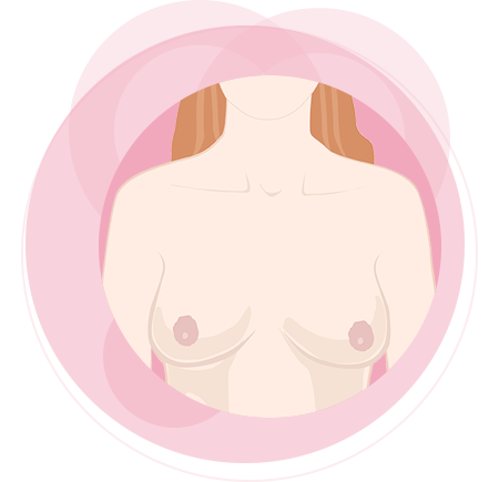 Teaser Brust abtasten 1 Kreise rosa